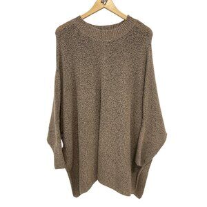 The Nines Sweater Size Medium Relaxed Fit Textured Knit Pullover Acrylic Neutral